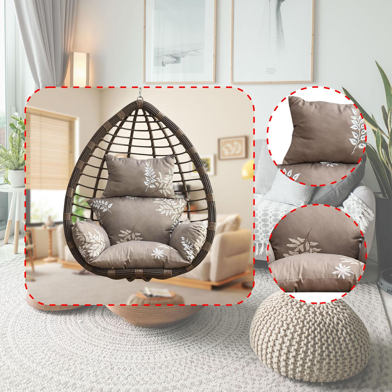 

Подушка для кресла-яйца, Подвесная подушка для кресла с подголовником, Ротанговый гамак Style A