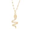 Small Snake Necklace Female Personality Versatile Trend Zircon Animal Pendant Collarbone Chain