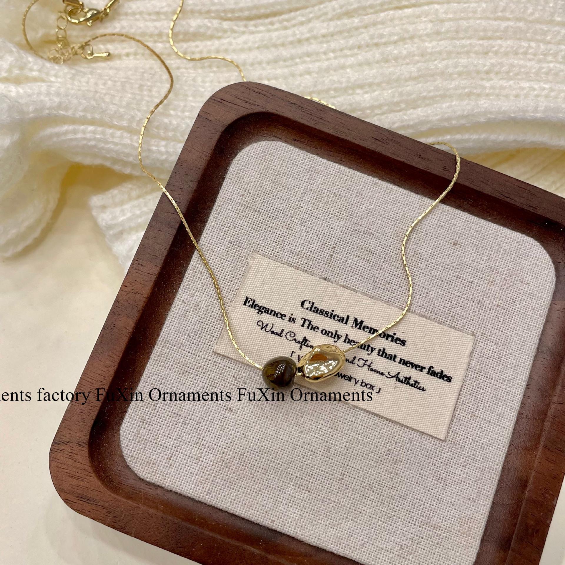 

Ожерелье Medieval Lux 2024 года с тигровым глазом N1006 Tiger Eye Necklace