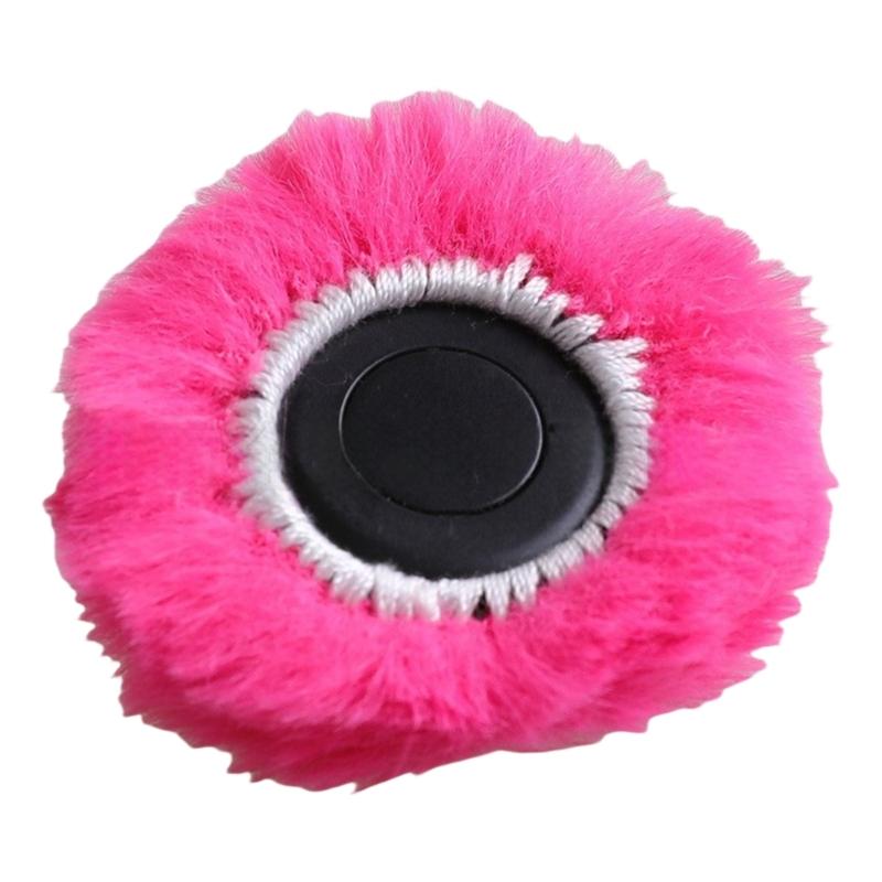 

Detachable Windscreen For Q8 Lavaliers Microphones Windproof Furry Cover For Journalists And Podcasters For Outdoor Vlogs рожевий червоний колір