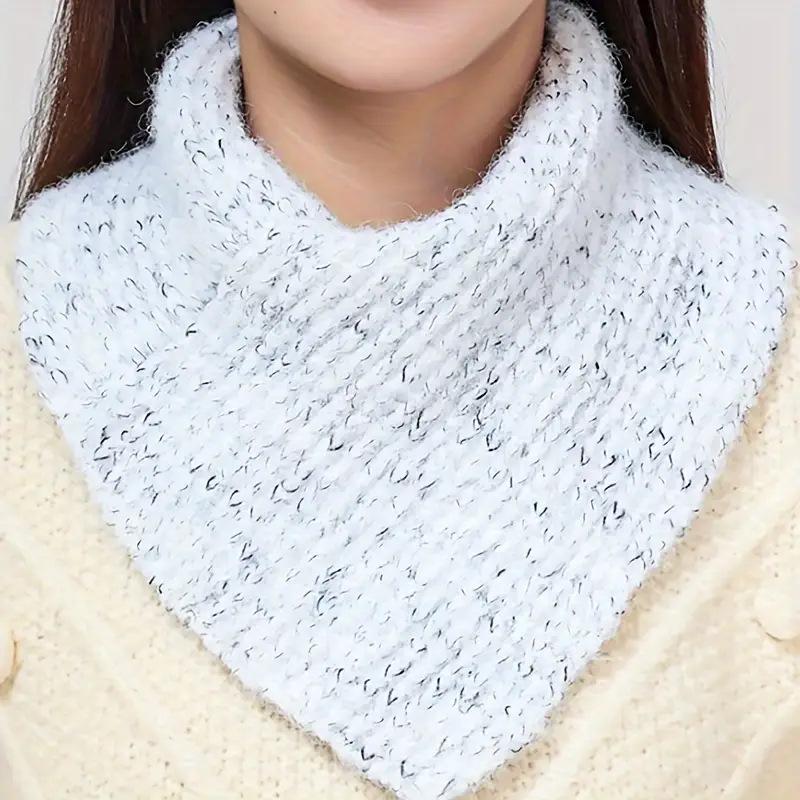 

Осенне-зимний шарф-накидка на шею, женская защита шеи, ложный воротник, утолщенный теплый вязаный чехол для защиты шеи, для головы и шеи