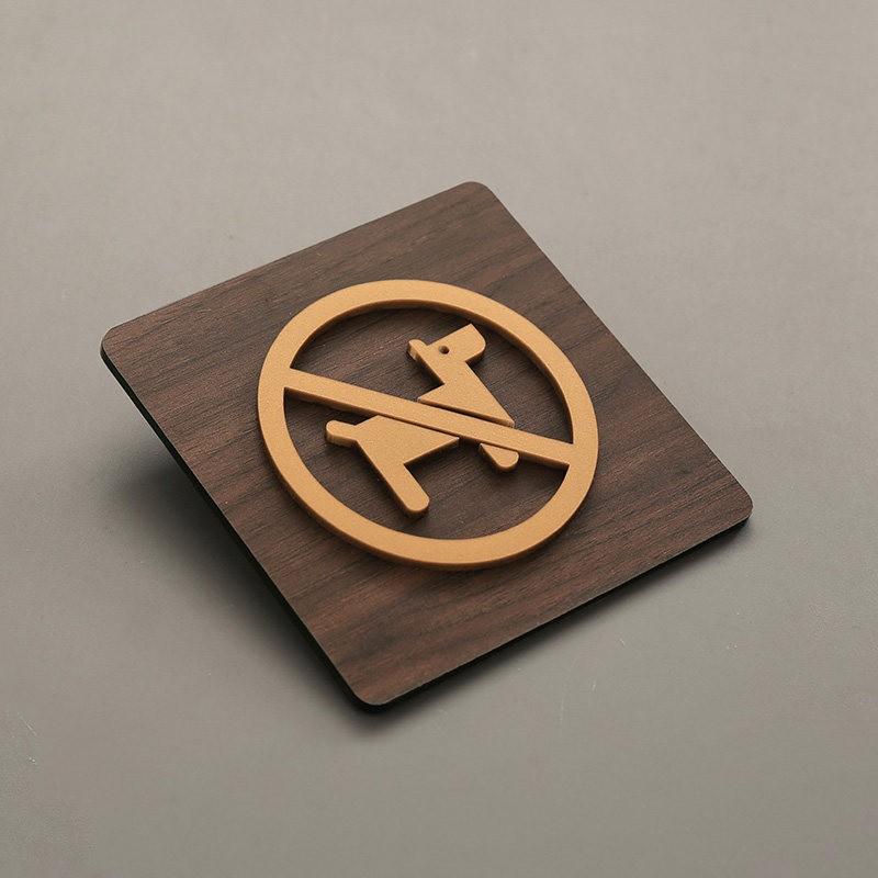 95x95mm Warm Reminder Sign WIFI No Smoking Logo Warning Plaque Public Shope Wall Sign No Trespassing Warning Plaque New