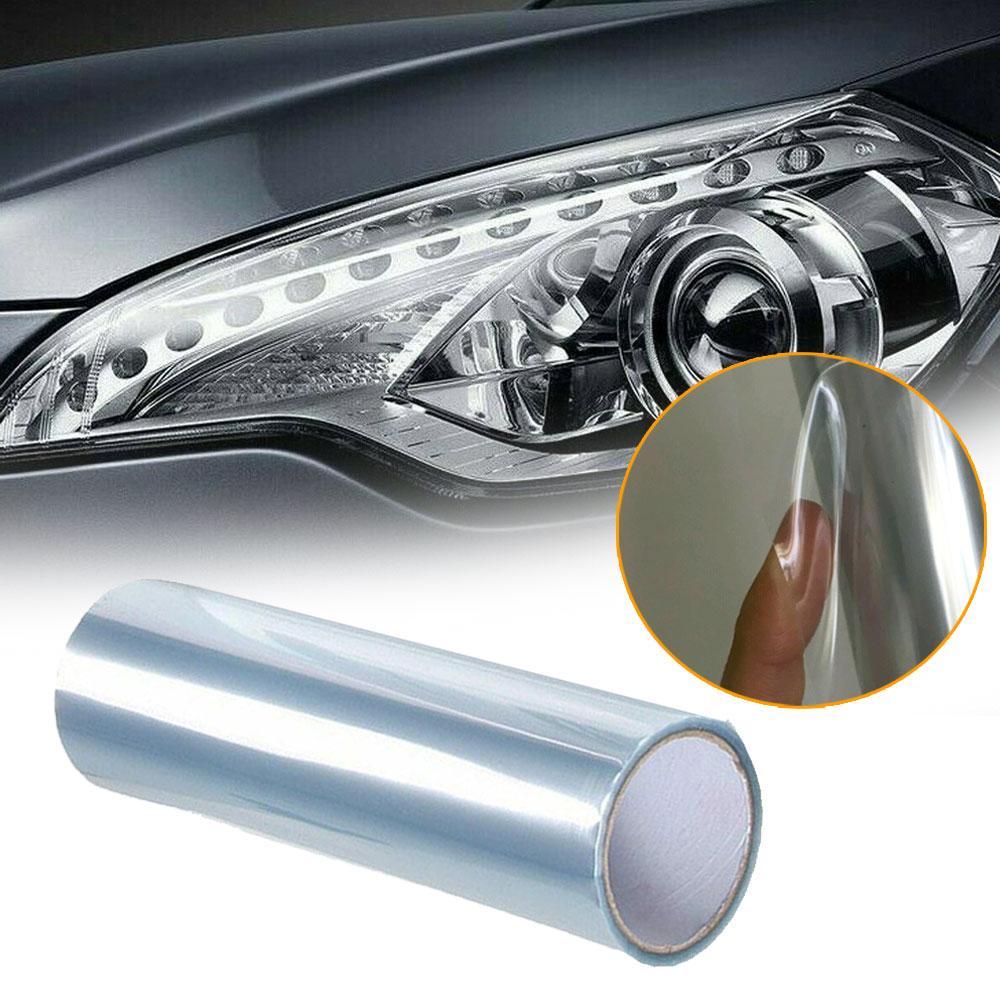 12''x48" Car Light Transparent Protector Film Vinyl Wrap UV Protection For Tail/ Head/Brake/Fog Light 30*120cm
