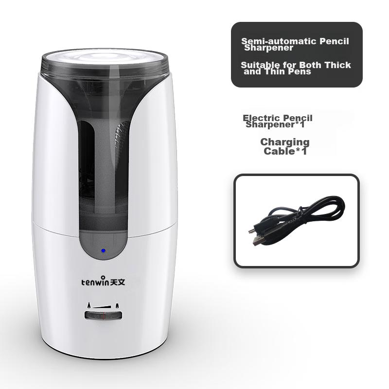 Elementary School Electric Pencil Sharpener Upgraded with Large Diameter, Can Sharpen Pencils Up To 12mm Thick