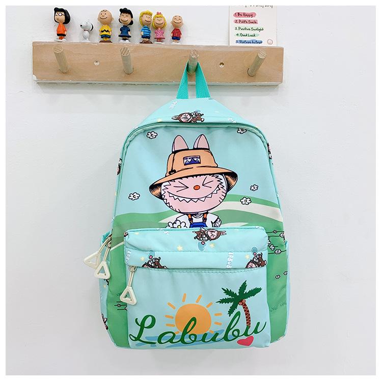

School bag New big class school bag 4-6 years old casual burden reduction lightweight backpack зелений
