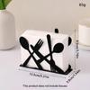 Black Napkin Holder Elegant Napkin Case High Quality Vertical Tissue Holder  Dining Table