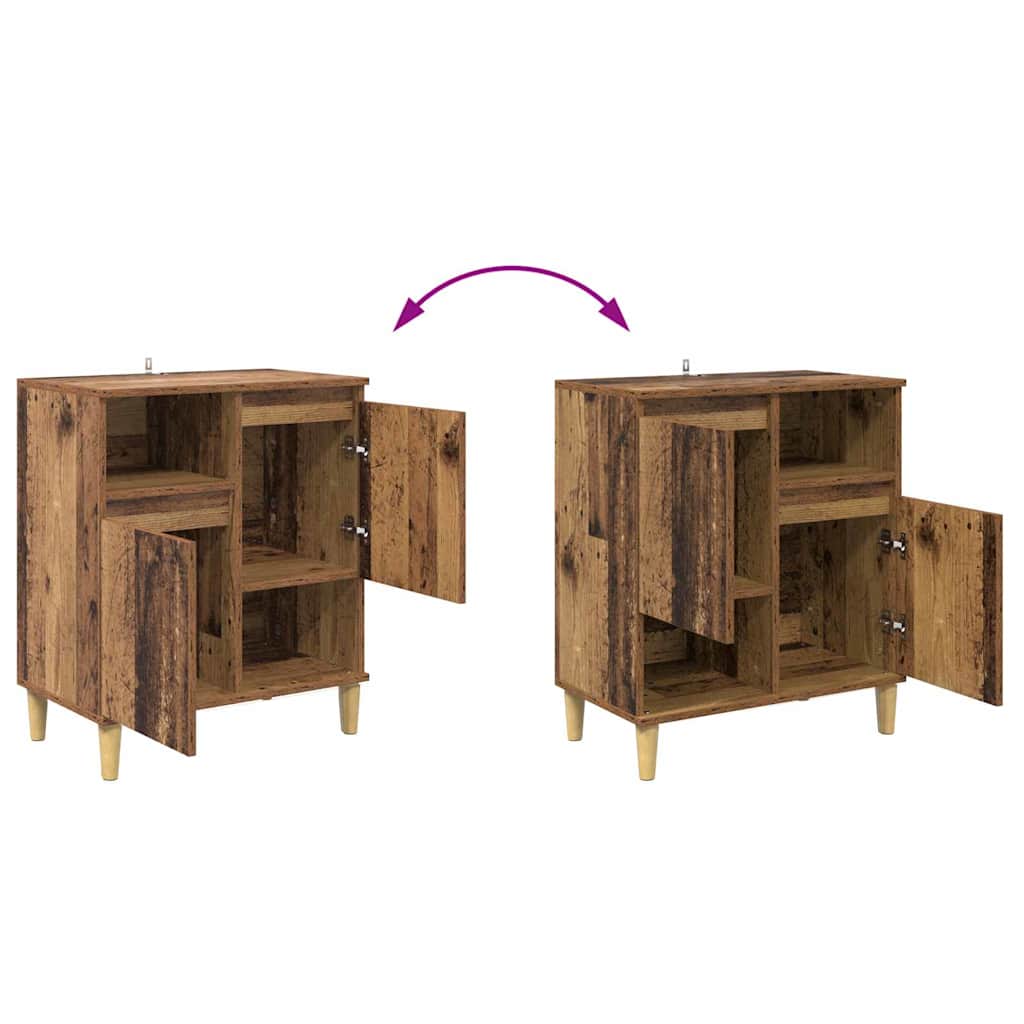 Sideboards 2 pcs. Reclaimed Wood 60 x 35 x 70 cm Wood Material