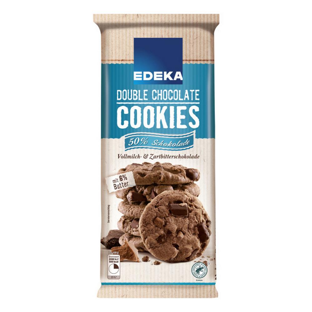 German Edeka Double Chocolate Cookies 200G