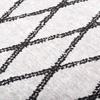 Washable Rug 80 x 150 cm Black and White
