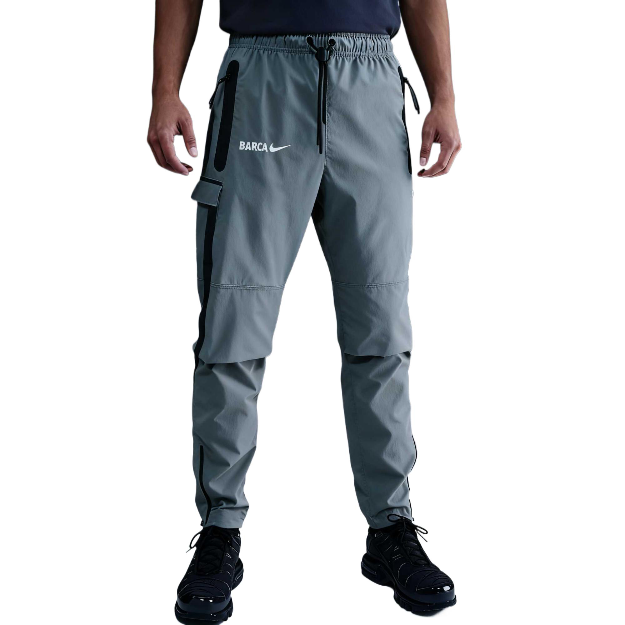 Nike Woven Soccer Bottoms Men s Smoke Gray/Light Smoke Gray/Light Smoke Gray Moderate Straight Fit Pants HM4243-084 S