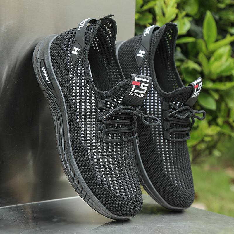 Summer New Breathable Hollow Mesh Shoes Casual Sports Shoes Mesh Coconut Shoes