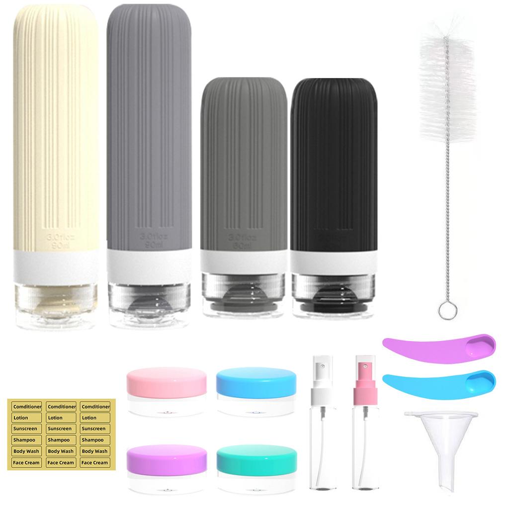 Silicone Sub-bottling Shampoo Body Wash Storage Bottle Portable Travel Sub-bottling