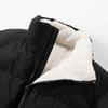 Winter Loose Couple Cotton Parkas Lamb Wool Fashion Coat Fleece Casual Men's Stand Collar Plush Thick Warm Bread Coat