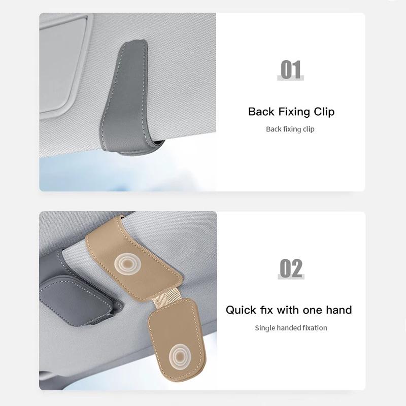 Car Sun Visor Glasses Clip Ticket Card Storage Clamp For Chevrolet Cruze Spark Captiva Suburban Camaro Malibu Silverado Colorado