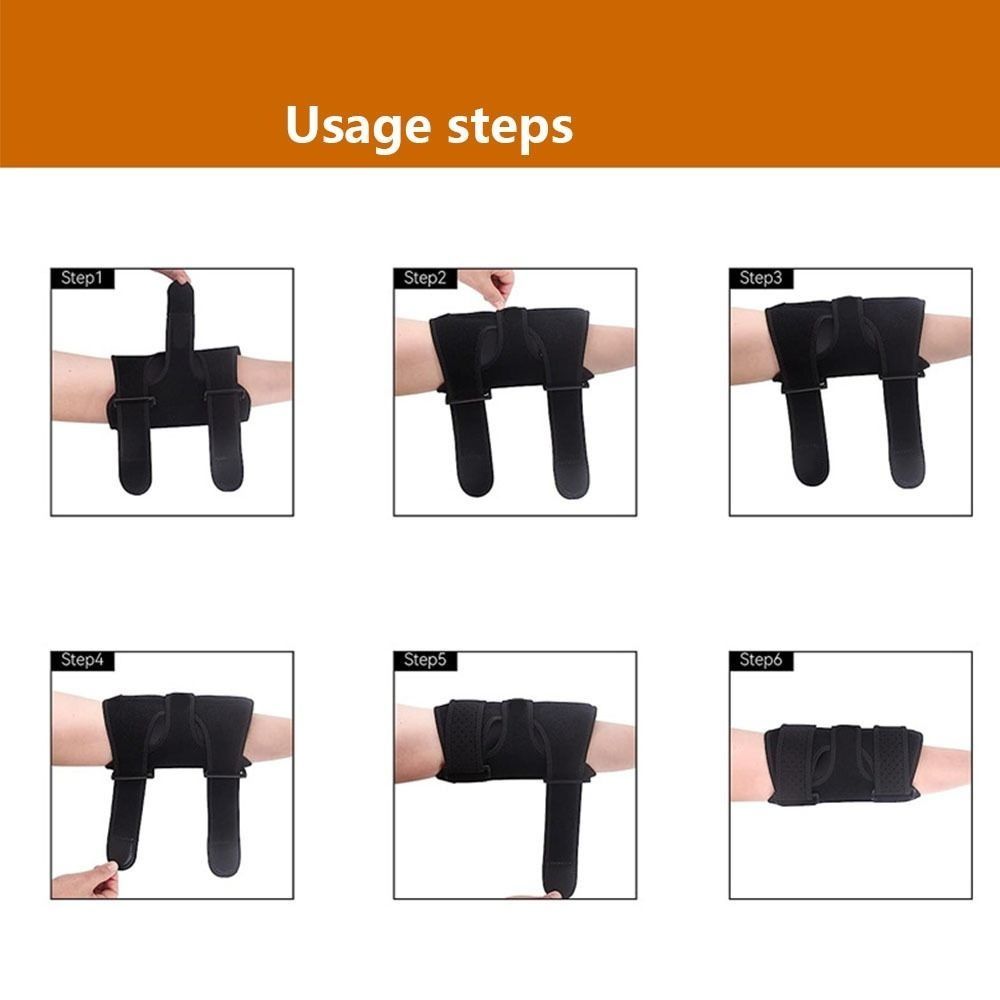 Double Steel Plate Elbow  Stabilizer Support Super Strong Support Arm Joint Protector  Hiking