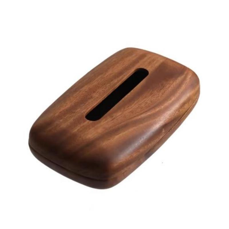 Walnut Wood Tissue Box Solid Wood Tissue Drawer Home Desktop Storage Container Napkin Holder Paper Towel Holder Home Decoraction