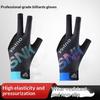 Open Finger Billiard Gloves Breathable Polyester Snooker Pool Glove Anti-Slip Adjustable Billiard Training Cue Glove