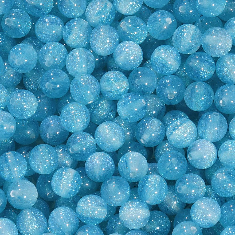 10/20pcs/Lot 10mm Colorful Resin Round Shape Loose Spacer Beads For Jewelry Making DIY Charms Bracelet Necklace Accessories