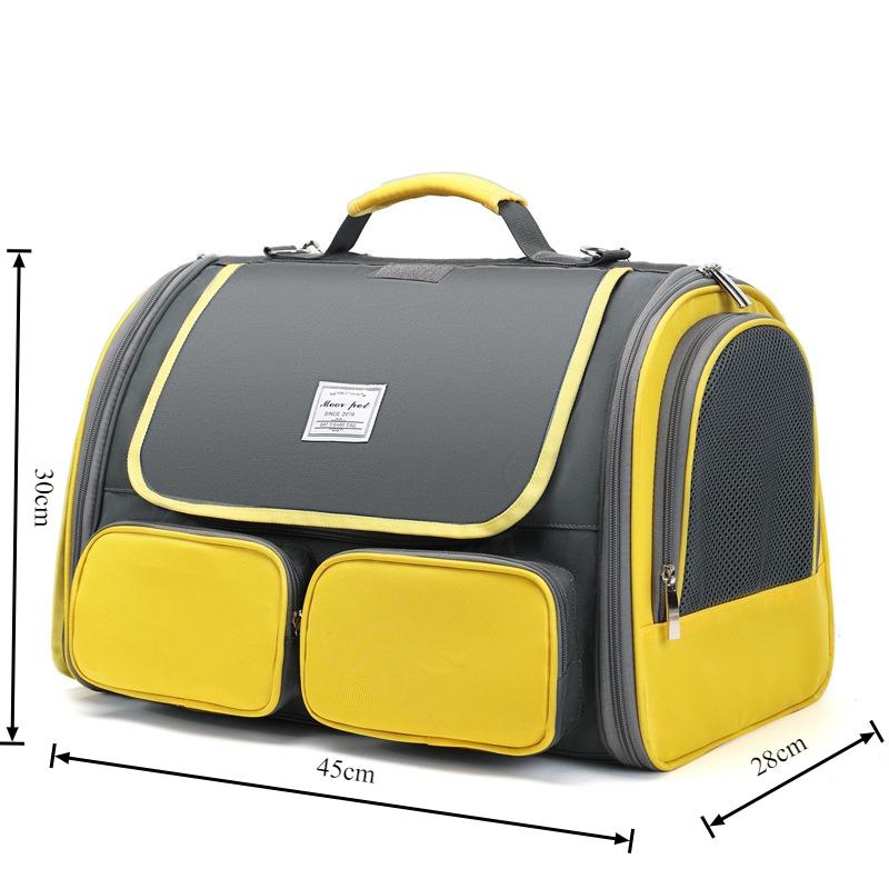 Folding Pet Cat Bag Shoulder Bag Breathable Folding Pet Supply Bag Portable Cat Dog Handbag Carriers Backpack Cat Supplies