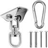 304 Stainless Steel Swivel Ceiling Hook 360° - Load 450 Kg, Concrete/wood Fixing for Swing