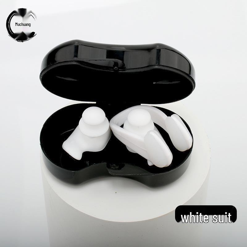 Silicone Waterproof Swimming Earplugs & Nose Clip Set - New Upgrade