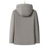 Men's Hooded Down Jacket with Removable Liner, 3-in-1 Design for Middle-Aged and Elderly.