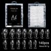 70/140/150Pcs 70/140/150Pcs Gel Dual Nail Forms Transparent 14 Size Nail Molds Poly Extension Reusable Top Nail Forms