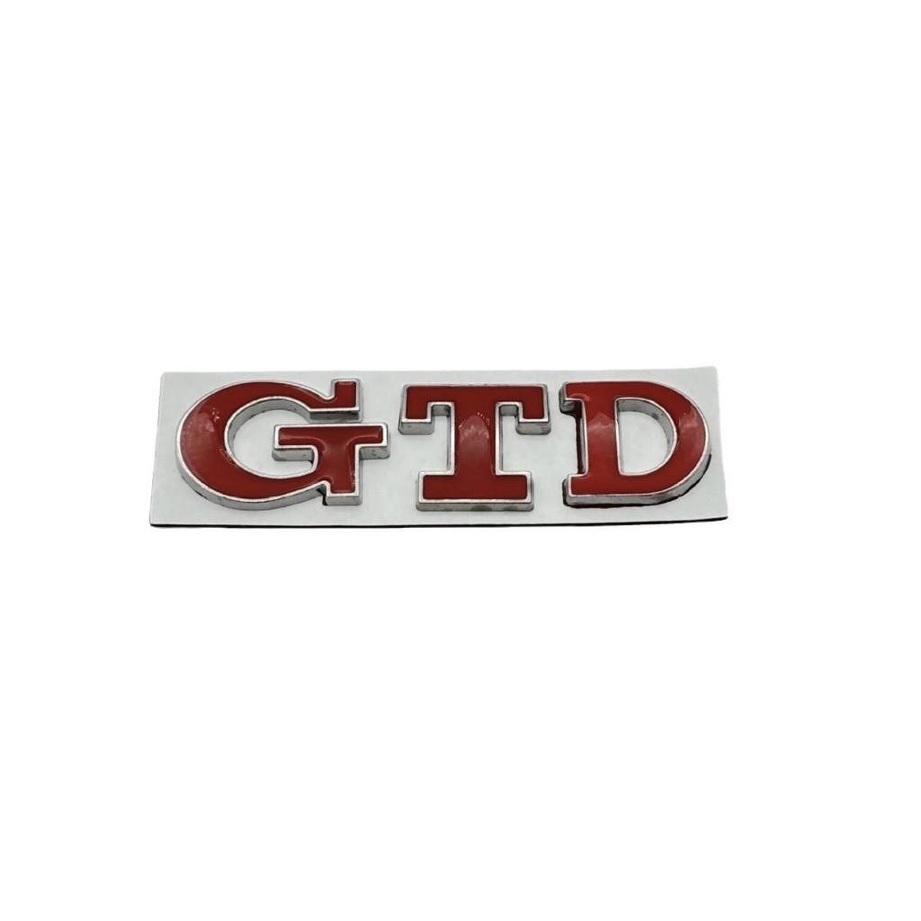 GTD Emblem for POLO Golf 5-7 Generations: Personalized Rear Trunk Tail Logo