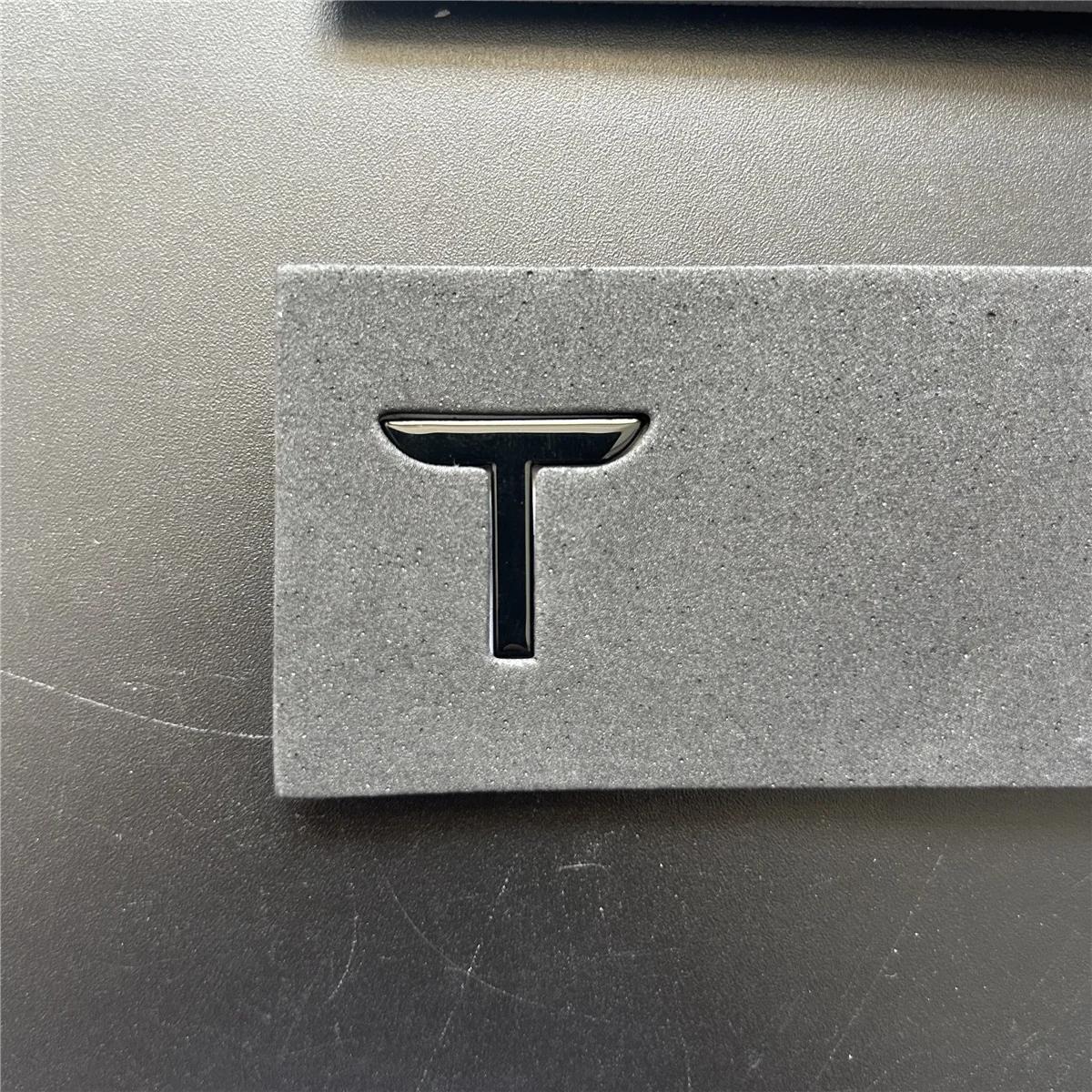

ABS Car Front Rear Emblem Sticker Black for Tesla Model 3 Y Auto Tail Box Logos Steering Wheel Decoration Modified Accessories