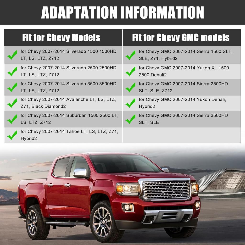 Jump Seat Armrest Cover Compatible with Chevy Silverado GMC Sierra Tahoe Avalanche Suburban Yukon Yukon XL 2007 2008 2009 2010 2011 2012 2013 2014