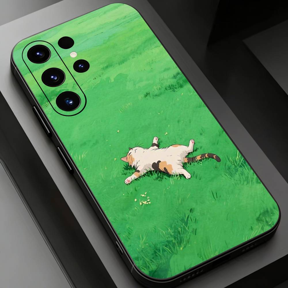 

Cute Cat Cartoon Phone Case for Samsung Galaxy S20,23 Ultra S24,22 Plus S25,26,21FE TPU Cover Samsung S20ULTRA5G