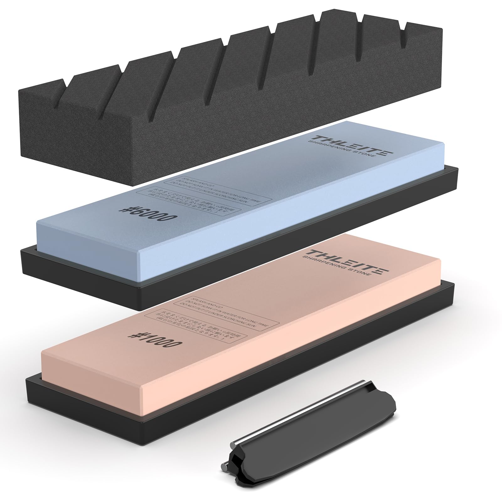 

THLEITE Knife Sharpening Stone for Fine Sharpening Whetstone with Fixed Angle Medium Finishing Ideal for Knife Sharpening Enthusiasts and Home Use