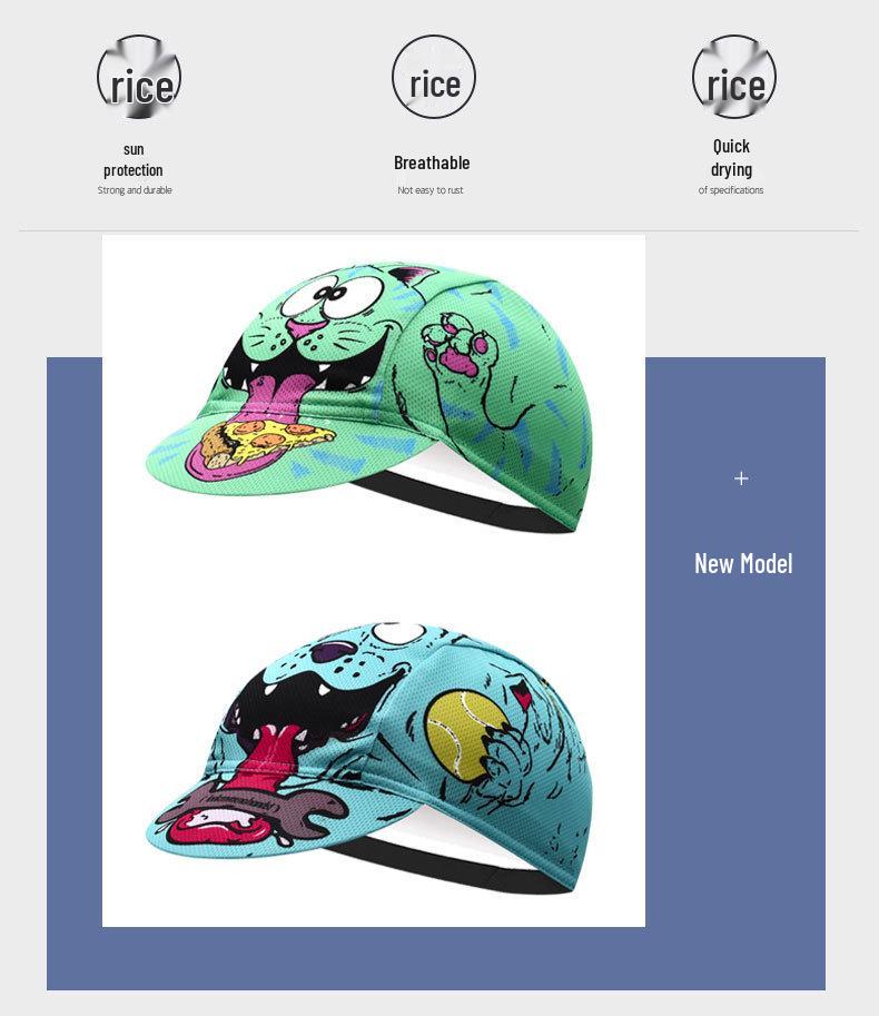 2024 Breathable Cycling Skull Cap - Quick-Drying Helmet Liner & Sun Hat for Spring/Summer
