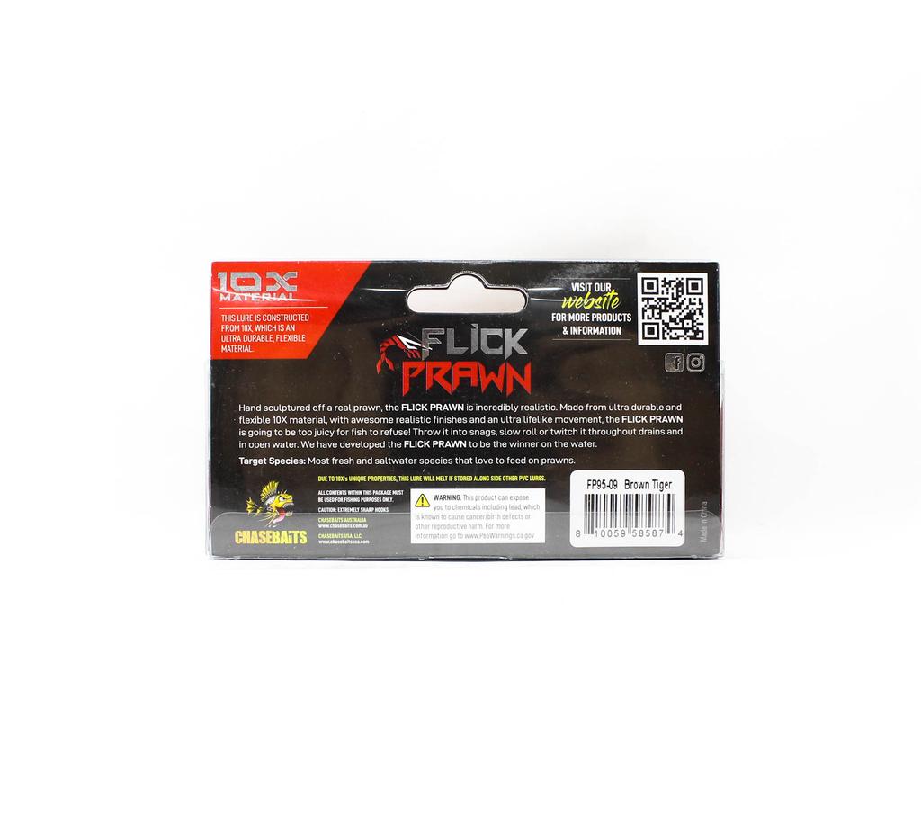 Chasebaits Flick Prawn 95 mm 4 grams Sinking Lure 09 (5874)