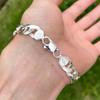 Silver Men' Bracelet 8mm THICK 925 Silver ITALIAN + FREE