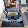 Manchester City Logo Teppich mit Schiffs- und Rosenmuster - Heimdekoration Geeignet zur Verwendung als Antirutsch für Wohnzimmer, Schlafzimmer, Sofas