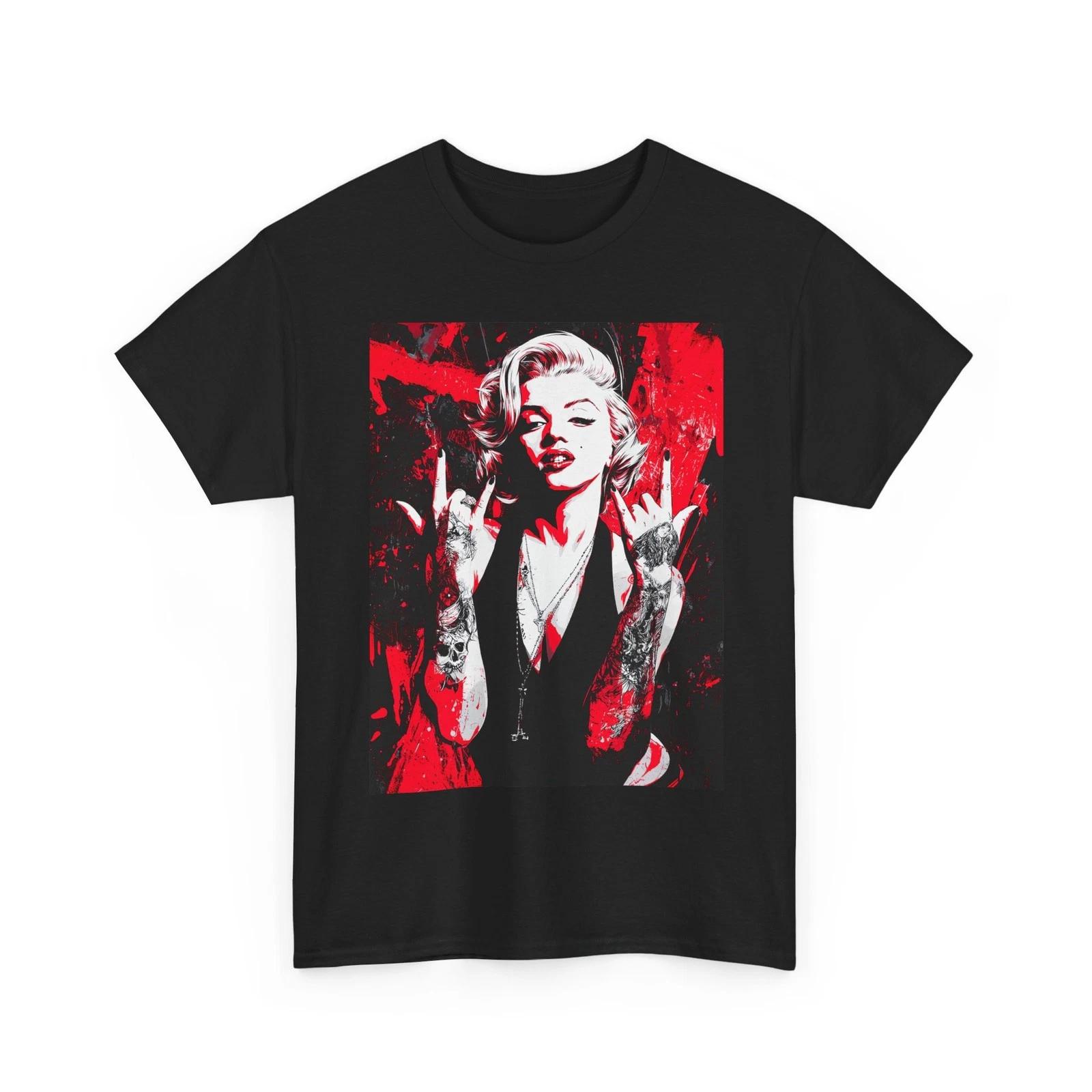 MARILYN MONROE LOVE Tshirt TEE GIFT MEN WOMEN STREET WEAR ROCK METAL DOPE SHIRT S