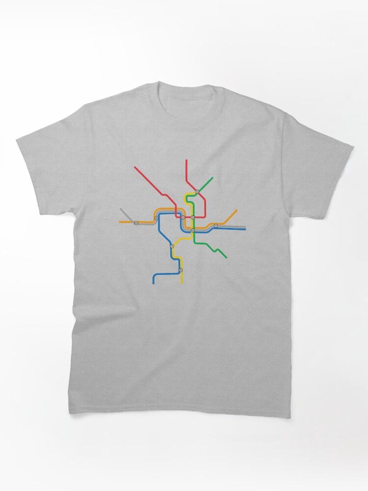 Metro DC Metro Map Classic T-Shirt