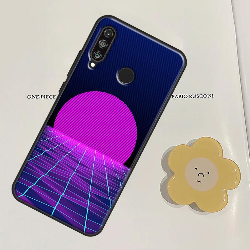 Neon Retrowave 80s Vintage Art For Huawei Nova 11 9 10 SE Y60 Y70 Y90 Y61 Y91 Nova 3i 7i 8i 11i P20 P40 Lite P30 Pro Case