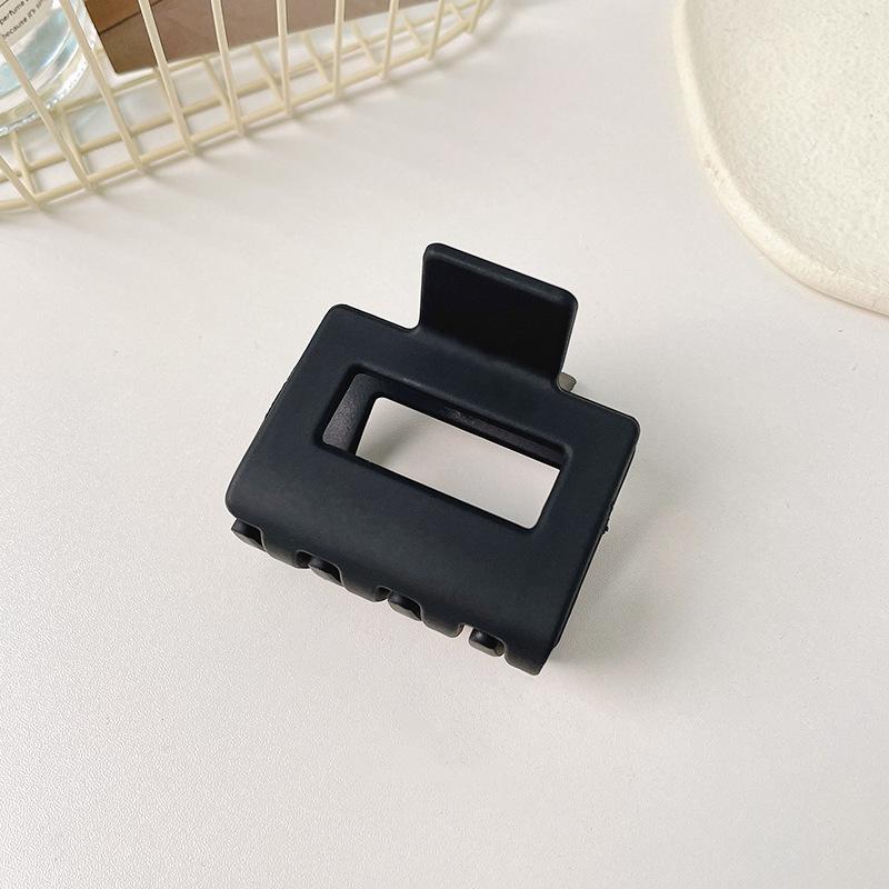 Massive schwarze matte große Haarklammern aus Acryl, Haarnadeln, Hai-Clip, Haarspange, Krabben-Haarspangen, Kopfbedeckung für Frauen, Haar-Accessoires