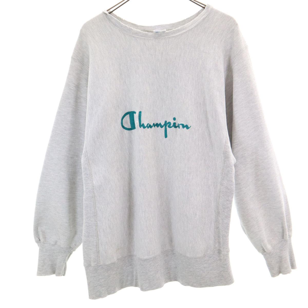 

Champion 90-х годов Старый вышитый ярлык Сделано в США Толстовка с длинным рукавом Reverse Weave Свитшот тренажер Мужской Б/У