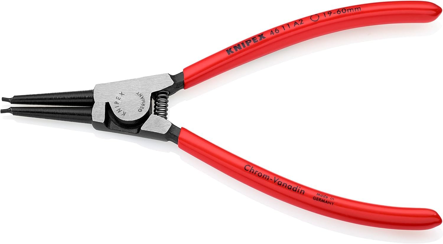 

KNIPEX Shaft Snap Ring Pliers Straight 4611-A2 (SB)