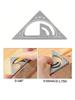 2-in-1 Upgraded Carpentry Set Square - with Small Triangle Ruler - 3D Multi-Angle Carpentry Square Protractor With Angle Tool