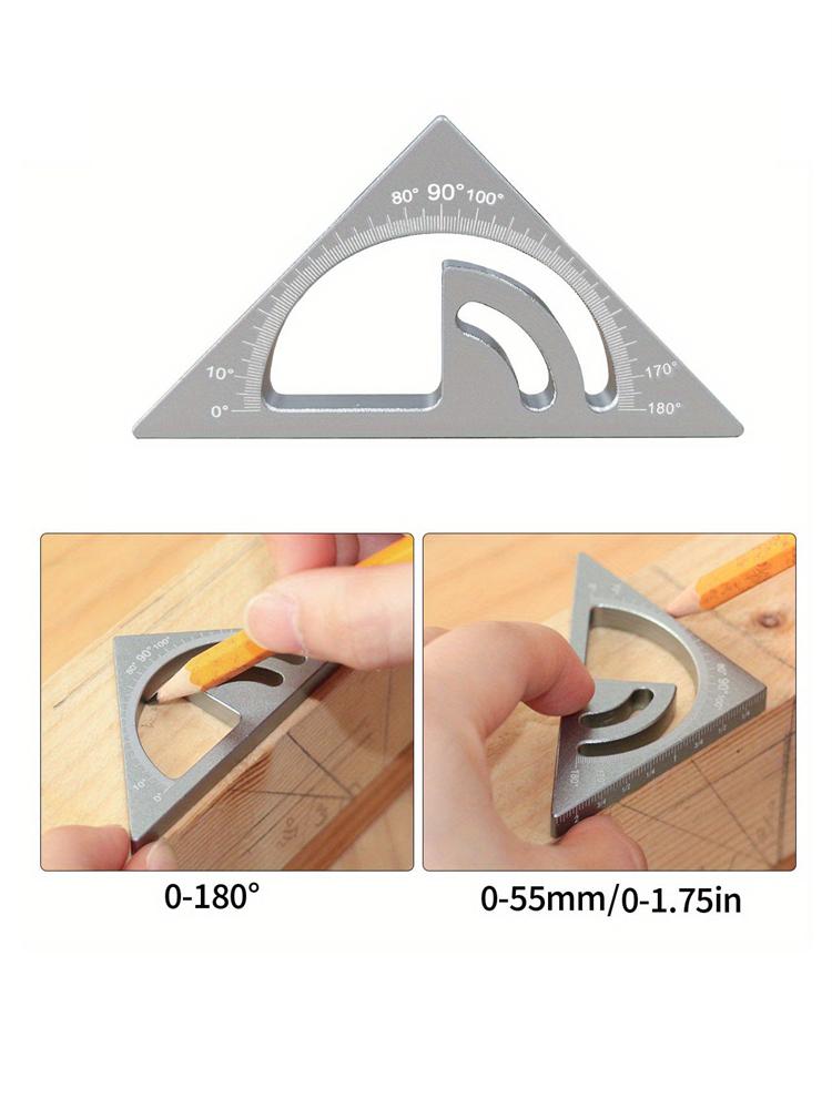 2-in-1 Upgraded Carpentry Set Square - with Small Triangle Ruler - 3D Multi-Angle Carpentry Square Protractor With Angle Tool