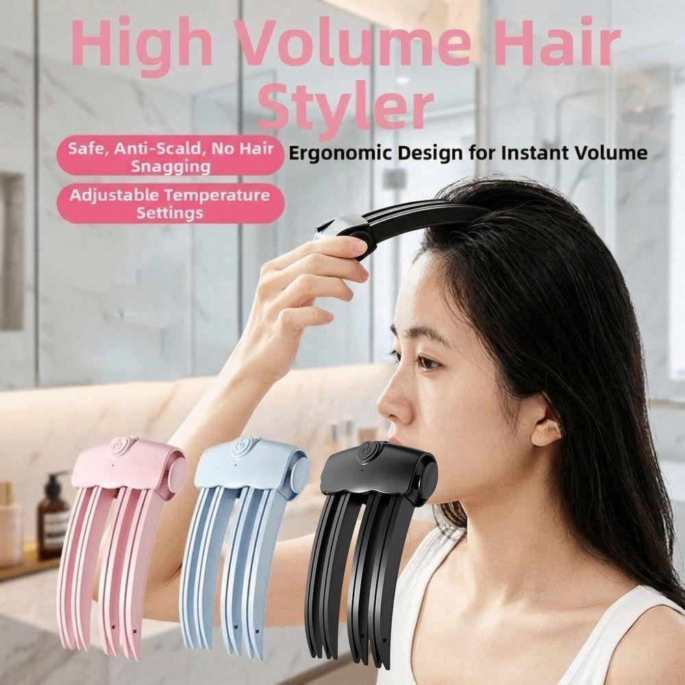 Clips Volumisant pour Racines Sans Plis Pinceur de Volume Capillaire Rechargeable Outil de Coiffage