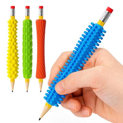 Texturierte Silikon-Stiftgriffe zur Stressreduzierung Sensorische Fidget-Hüllen