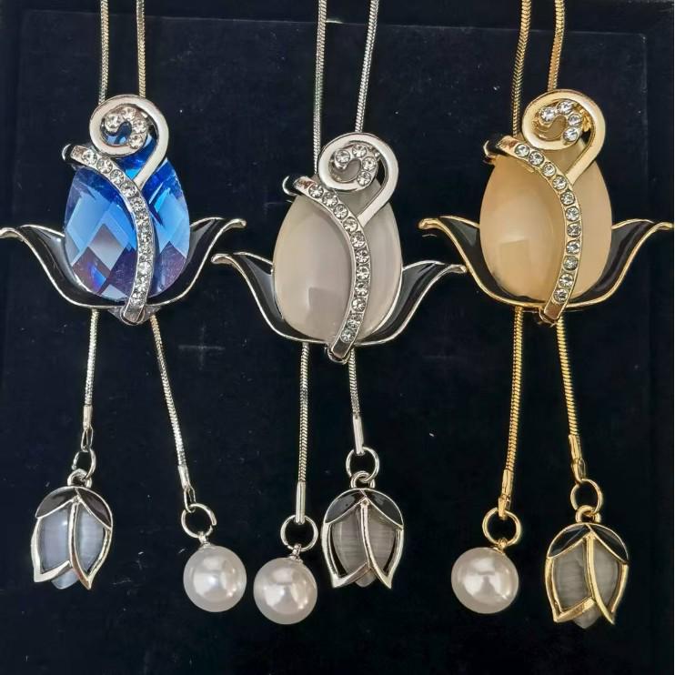 Korean Style Autumn/Winter Light Luxury Long Tassel Necklace Pendant Jewelry
