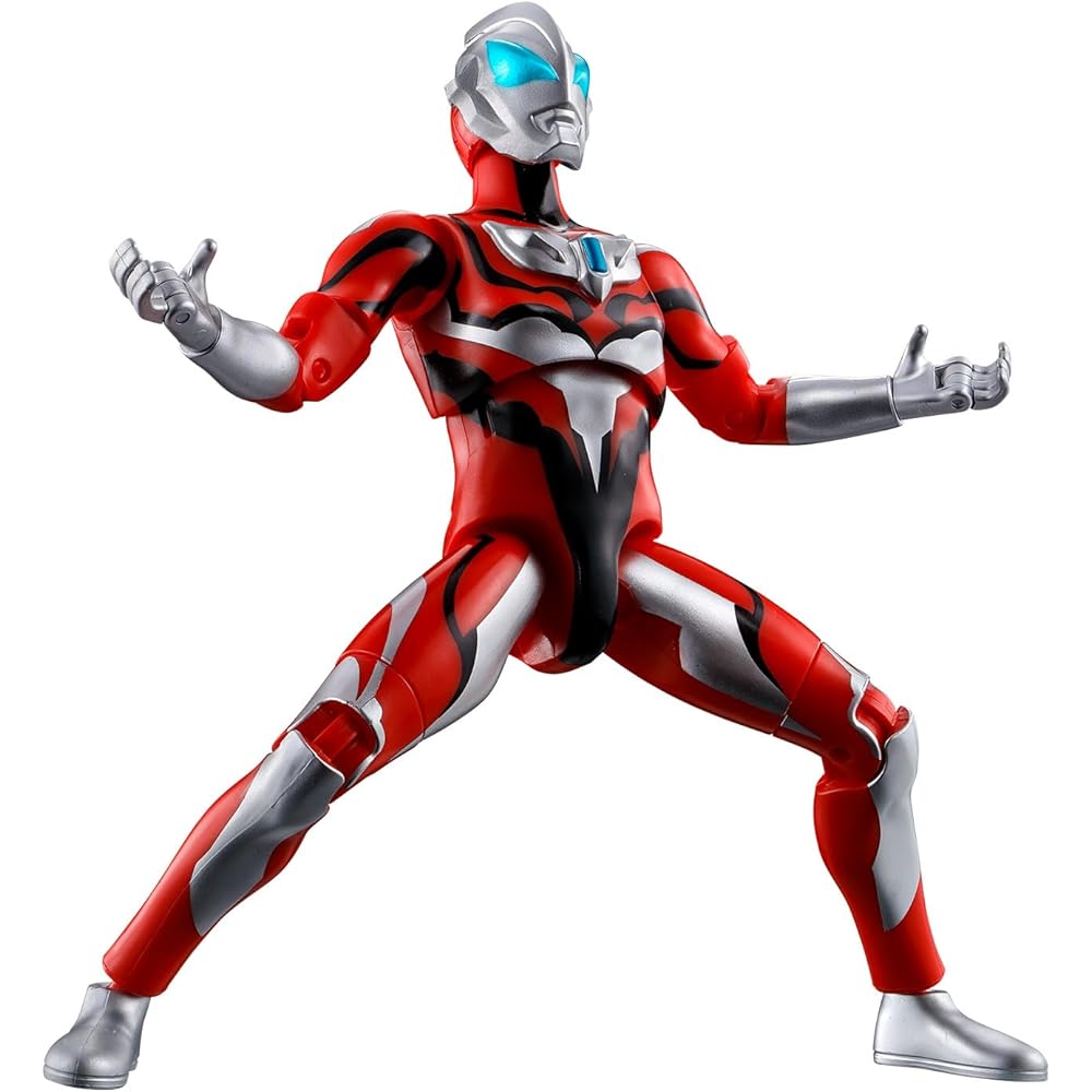 Bandai Sound Action Ultraman Geed Figure with Sound Effects and Articulated Joints Collectible Toy