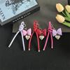 Series Heart Leather Bow Bag Hanging Pendant Keychain Jewelry Gift Decoration Accessories