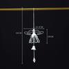 Wrought Iron Cute-Angel Wind Chimes Personalized Home Pendant  Delicate Craft Pendant,for Garden Patios Balcony Decor